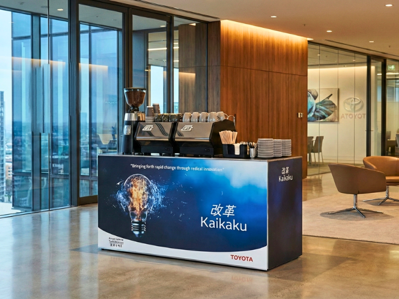 Toyota Branded Coffee Cart